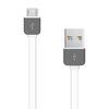 (2-Pack) Flat Anti-Tangle Micro-USB Data Charging Cable (1m) - White