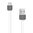 (2-Pack) Flat Anti-Tangle Micro-USB Data Charging Cable (1m) - White