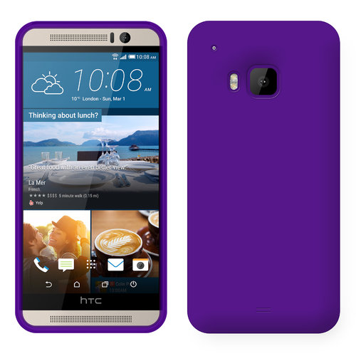 Flexi Candy Crush Silicone Case for HTC One M9 - Purple (Matte)