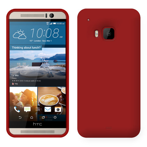 Flexi Candy Crush Silicone Case for HTC One M9 - Red (Matte)