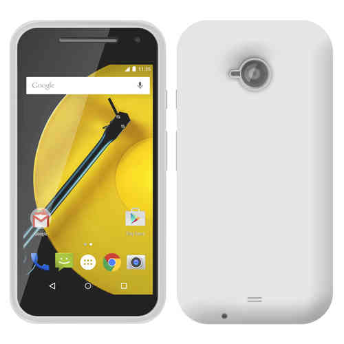 Flexi Candy Crush Silicone Case for Motorola Moto E 2nd Gen - White