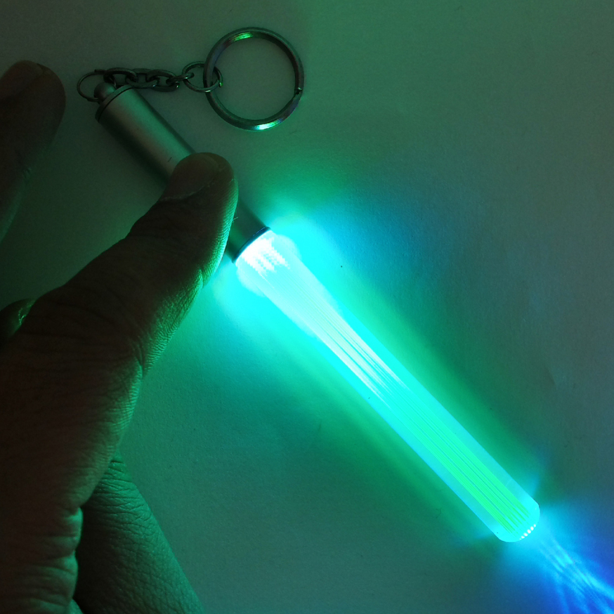 Star Wars Lightsaber Keychain LED Flashlight Torch (Green)