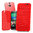 Dot Matrix View Flip Case for HTC One M8 - Red