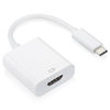 Short USB Type-C (Male) to HDMI (Female) Adapter Cable (15cm) - White