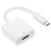 Short USB Type-C to HDMI (Female) Adapter Cable (15cm) - White