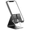 Aluminium Desktop Stand Holder for Mobile Phone / Mini Tablet - Black