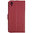 Leather Wallet Case & Card Holder Pouch for Sony Xperia X Performance - Red