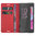 Leather Wallet Case & Card Holder Pouch for Sony Xperia X Performance - Red