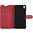 Leather Wallet Case & Card Holder Pouch for Sony Xperia XA - Red