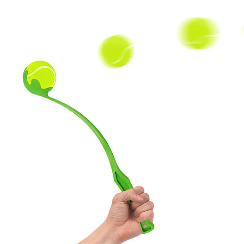 Fetch It Pet Toy Dog Ball Launcher Throwing Arm Green