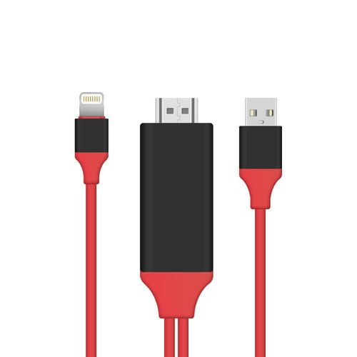 2m Lightning to HDMI AV Cable Set & HDTV Adapter for iPhone / iPad