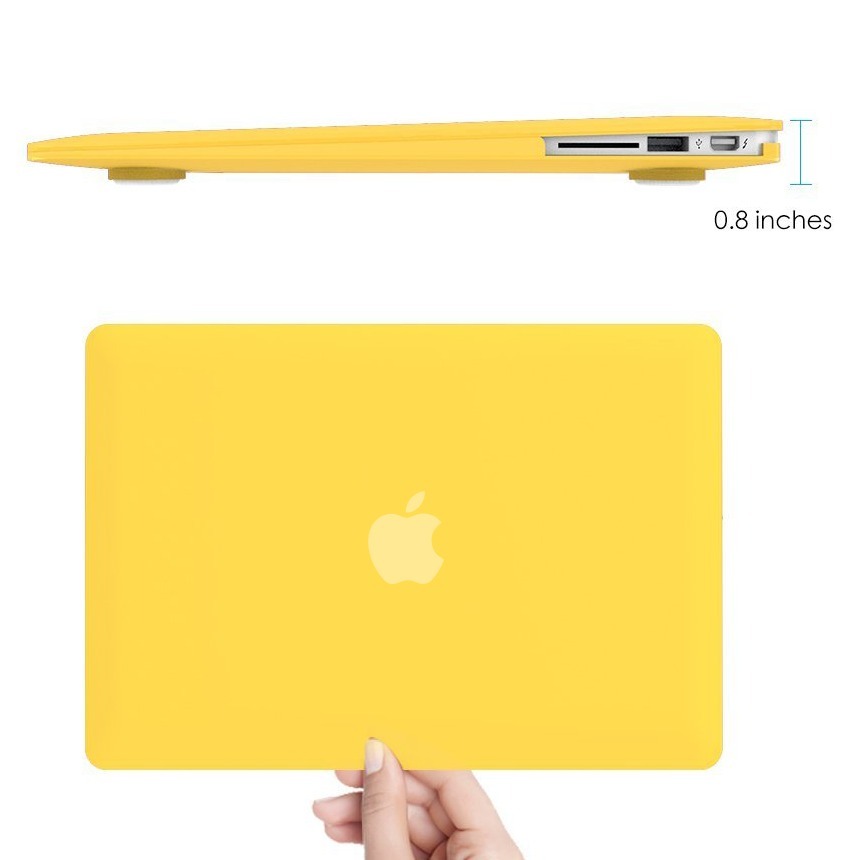 Frosted Case for 13 inch MacBook Air A1466 A1369 Yellow