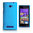 Hard Shell Feather Case for HTC 8X Windows Phone - Light Blue