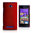 Hard Shell Feather Case for HTC 8X Windows Phone - Red