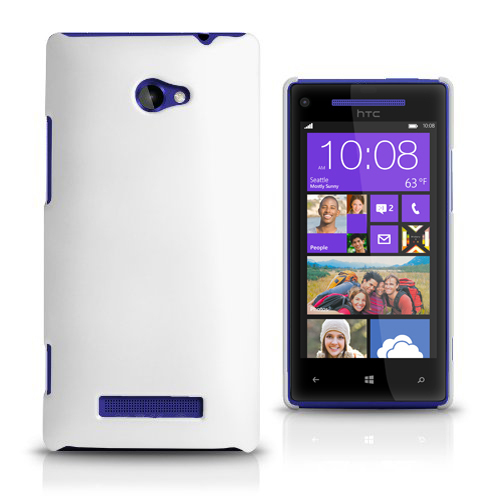 Hard Shell Case for HTC 8X Windows Phone (White)