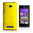 Hard Shell Feather Case for HTC 8X Windows Phone - Yellow