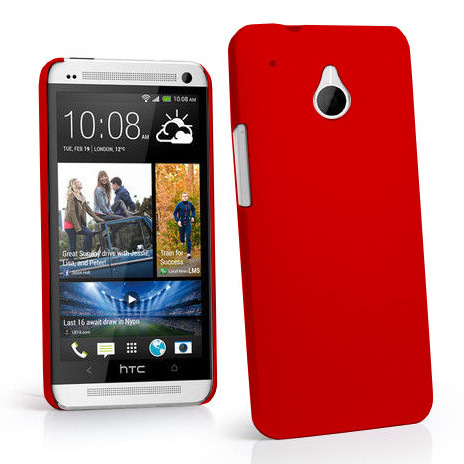 Feather Hard Shell Case for HTC One Mini (M4) - Red (Matte)