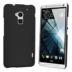 Hard Shell Feather Case for HTC One Max (T6) - Black (Matte)