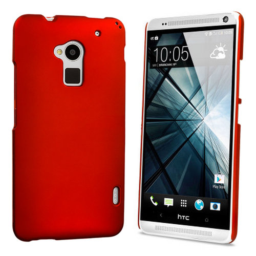 Hard Shell Feather Case for HTC One Max (T6) - Red