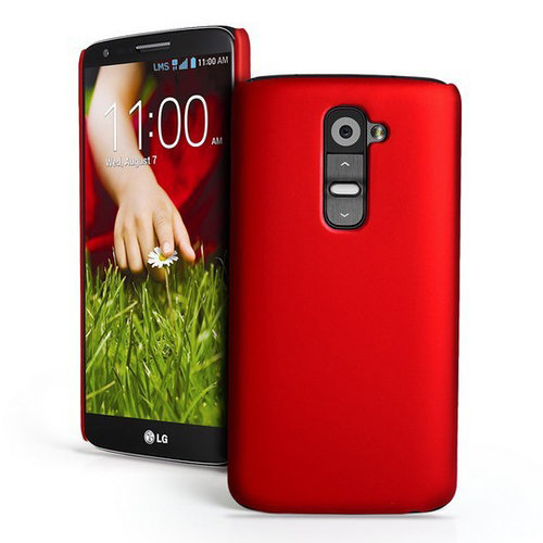 Feather Hard Shell Case for LG G2 - Red (Matte)