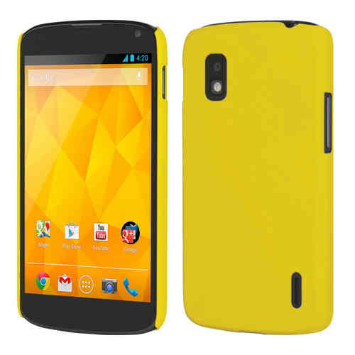 Feather Hard Shell Case for Google Nexus 4 - Yellow