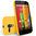 Hard Shell Feather Case for Motorola Moto G (1st Gen) - Yellow