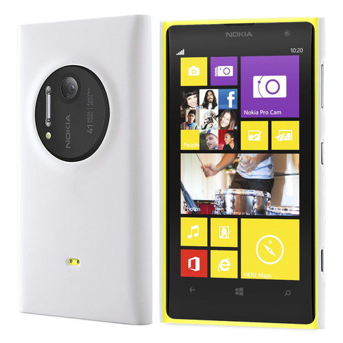 Feather Hard Shell Case for Nokia Lumia 1020 - White (Matte Grip)