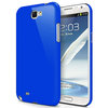 Hard Shell Feather Case for Samsung Galaxy Note 2 - Dark Blue (Matte)