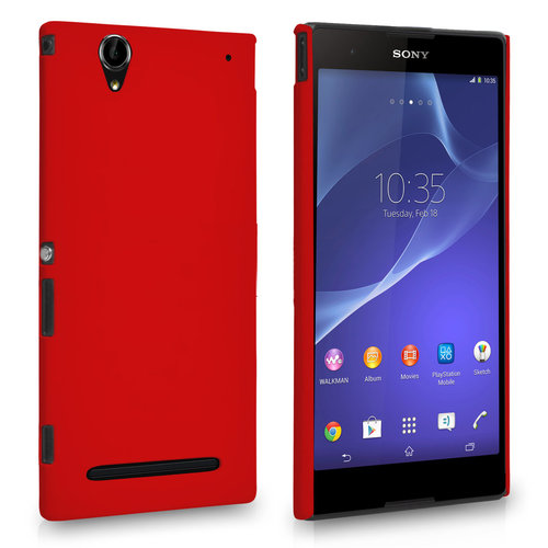 Feather Hard Shell Case Sony Xperia T2 Ultra Red