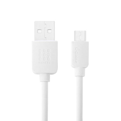 Haweel (High-Speed) Micro-USB Data Charging Cable (2m) for Phone / Tablet - White