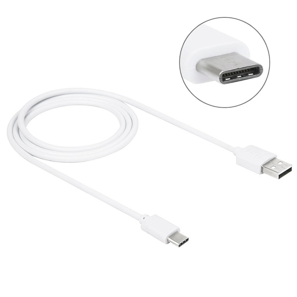 Haweel USB Type-C Android Auto Charging Cable (White)