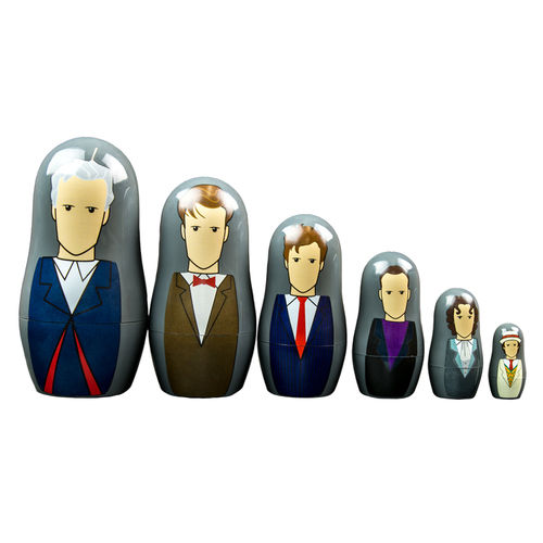 Ikon Collectables Doctor Who (7th to 12th) Nesting Dolls (6-Cup Set)