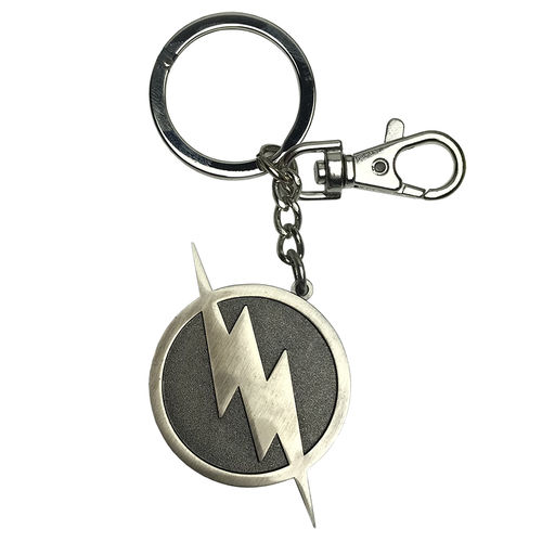 Ikon Collectables The Flash TV Series Logo 3D Pewter Keychain Ring