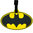 Ikon Collectables Batman Logo Travel Bag Luggage Tag