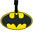 Ikon Collectables Batman Logo Travel Bag Luggage Tag