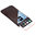 Large Vertical Leather Carry Pouch & Card Wallet for Mobile Phone - Brown