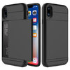 Tough Armour Slide Case & Card Holder for Apple iPhone X / Xs - Black