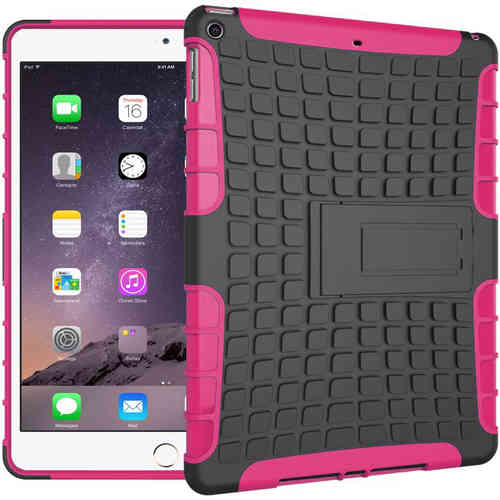 Dual layer Rugged Tough Shockproof Case for Apple iPad Air (1st Gen) - Pink
