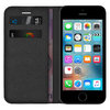 Leather Wallet Case & Card Pouch for Apple iPhone 5 / 5s / SE (1st Gen) - Black