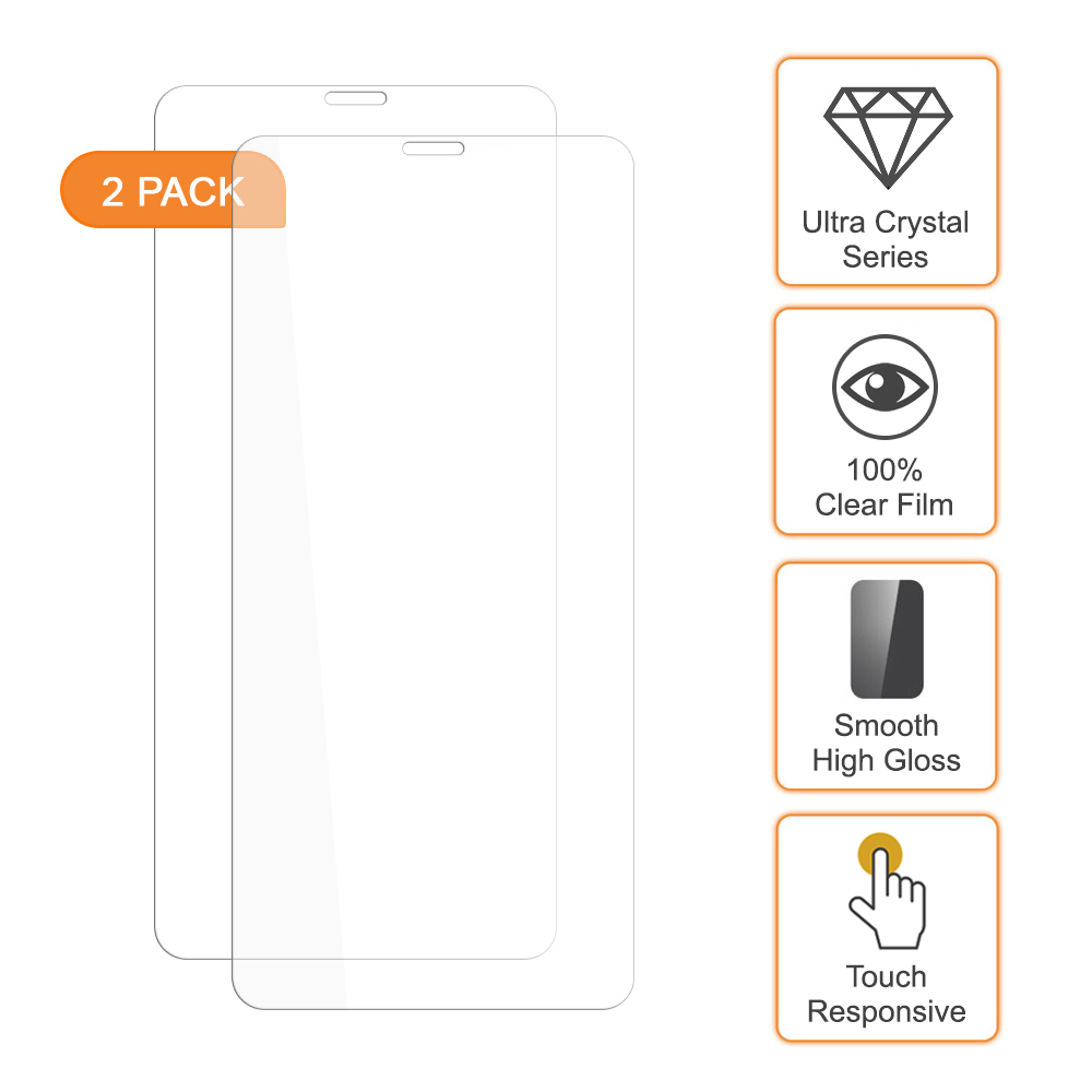(2-Pack) Clear Film Screen Protector for Apple iPhone 11 Pro / Xs / X
