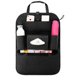 Car Headrest Back Seat (Multi-Pocket) Travel Storage Bag Holder - Black