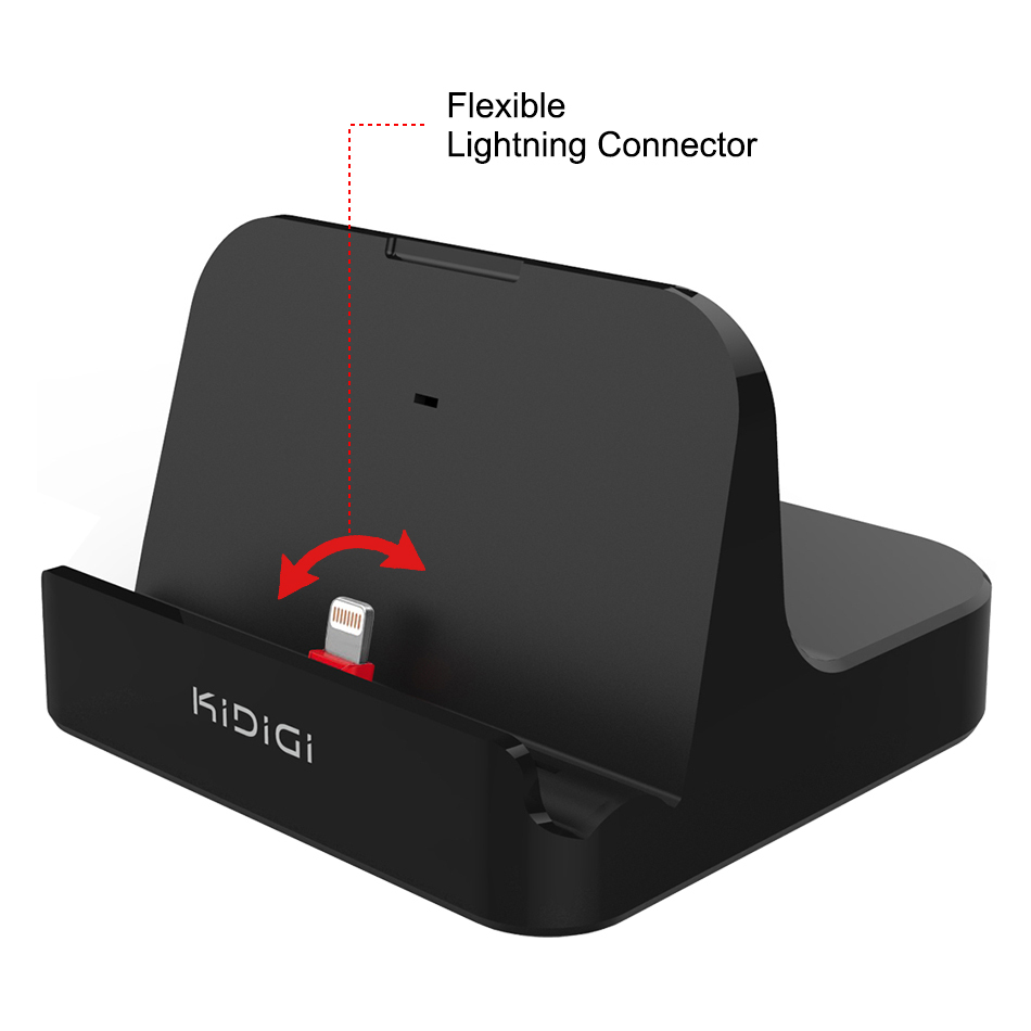 Kidigi Case-Ready Charging Dock Desktop Stand for iPhone / iPad