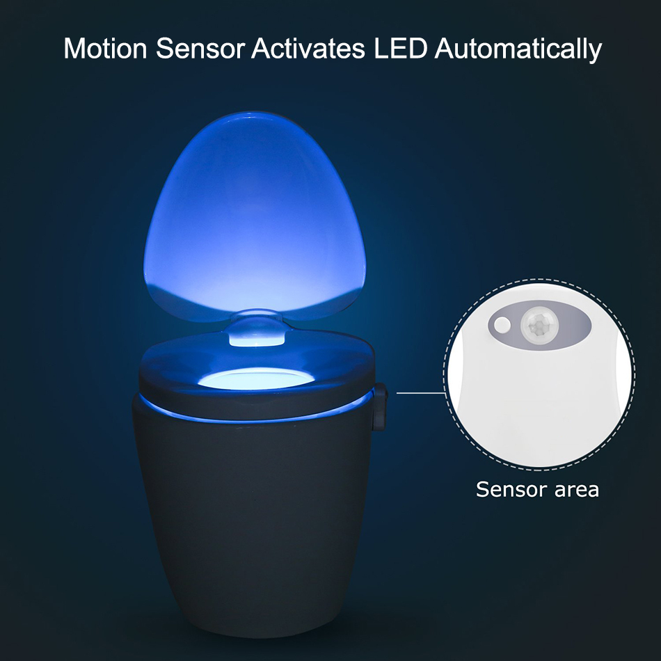 Demo: Motion Sensor Toilet Bowl Led Nightlight 