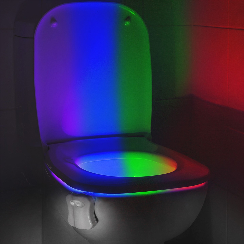Toilet Bowl Night Light Colour LED Motion Sensor Activated
