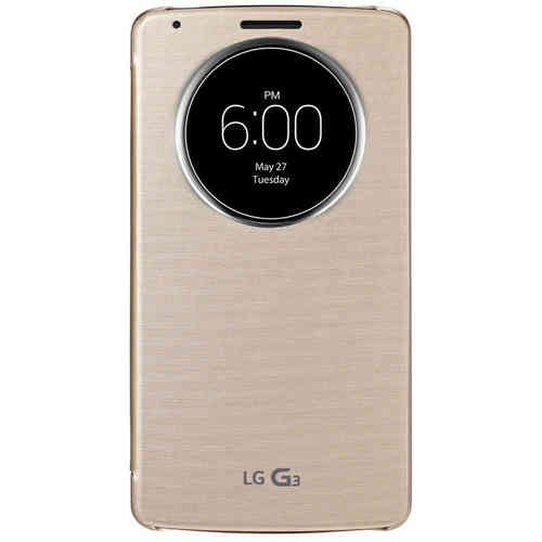 QuickCircle Wireless Charging Case for LG G3 - Shine Gold
