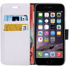 Leather Wallet Case & Card Holder Pouch for Apple iPhone 6 / 6s - White