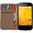 Leather Wallet Case & Card Holder for LG Google Nexus 4 - Black