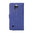 Leather Wallet Case & Card Holder for Samsung Galaxy Note 4 - Blue