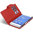 Leather Wallet Flip Case for Sony Xperia Z3 Compact - Red