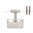 Monkey Business Cabina Clothesline Peg Basket & Holder - Stone